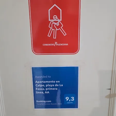 En Calpe, Playa De La Fossa, Primera Linea, Aa Apartment Calp